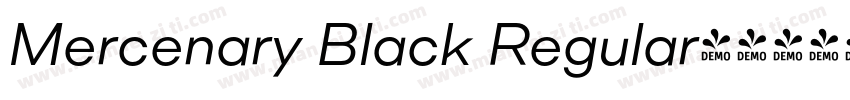 Mercenary Black Regular字体转换